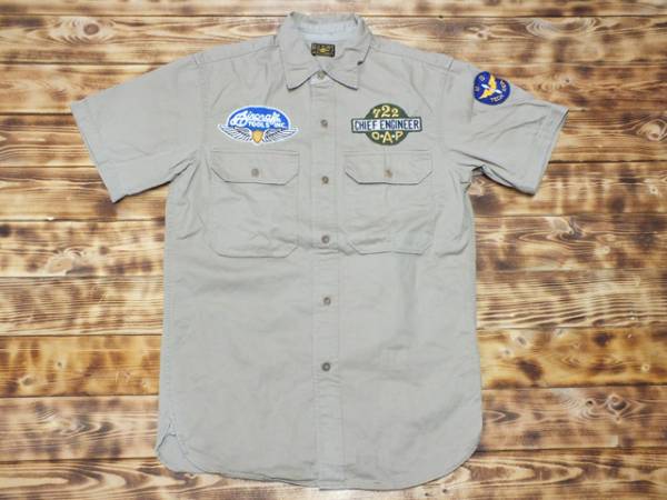 【ザ・リアルマッコイズ　半袖ミリタリーワークシャツ　14】