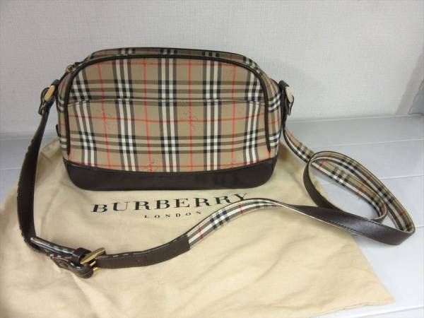 BURBERRY/バーバリー ショルダーバッグ チェック 茶系 4839