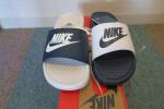 NIKE BENASSI ベナッシ ミスマッチ 白ｘ紺 24(ナイキ サンダル T