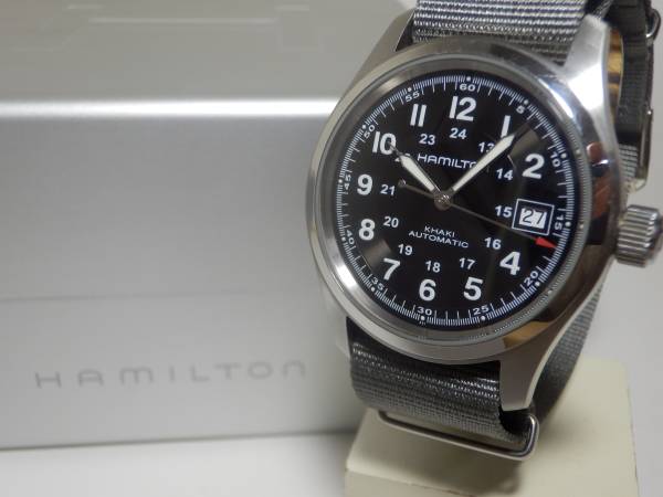 ハミルトン カーキ フィールド 25石 裏スケ オートマ メンズ