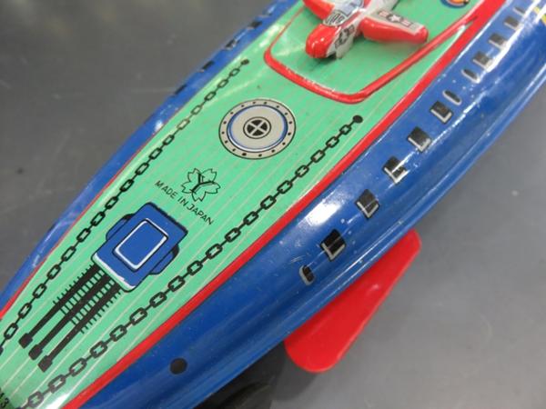 箱付き ヨネザワ サブマリン 潜水艦 ブリキ 空母 1⁄700スケール 旧