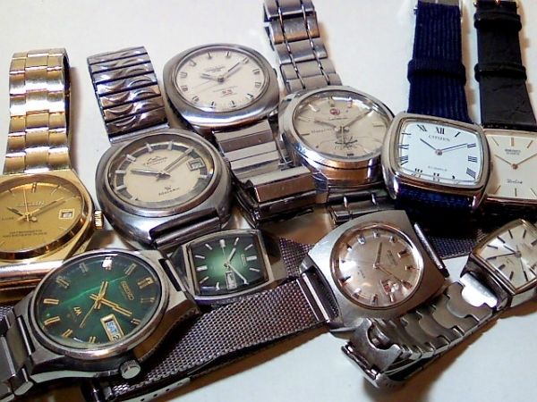 【K02】SEIKO/CITIZEN/RADO/TECHNOS他◇電磁/QZ/機械◇ジャンク