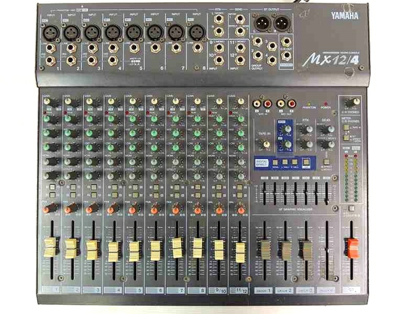ジャンク YAMAHA MX12/4 アナログ ミキサー 12ch入力 T1947776 ホビー