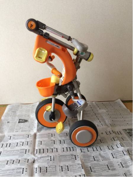 アイデスコンポ ネオ 三輪車 折りたたみ オレンジ_3