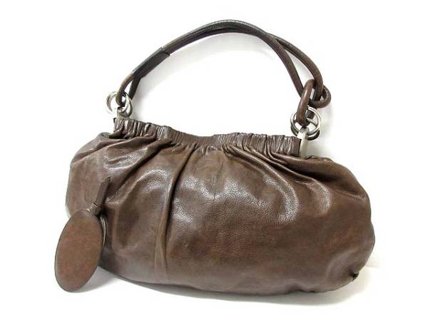 マルニ MARNI ショルダー バッグ レザー 本革 茶