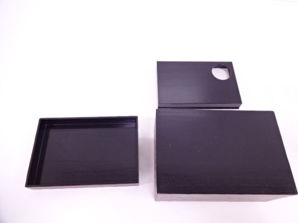 鎌倉彫 58872# 【1円～】鎌倉彫茶箱セット 茶箱セット 中の道具揃い