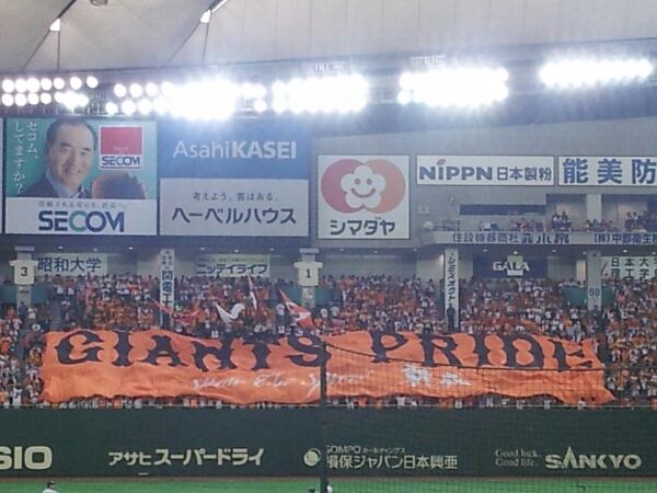 ライト 外野ペア 7/9(土) 巨人 VS 横浜 コンビニ発券