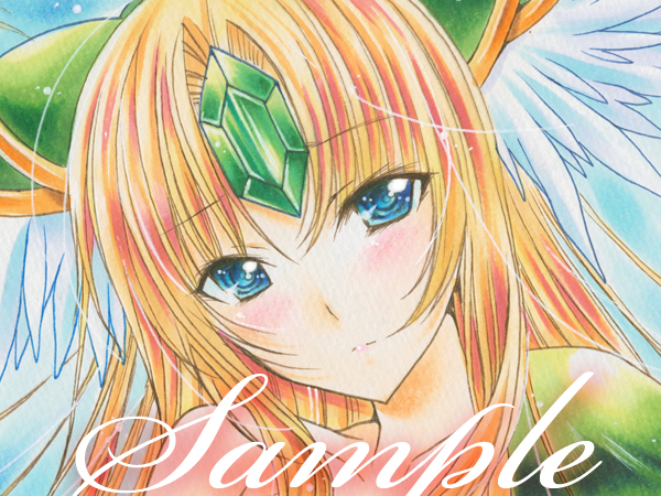 ☆手描き イラスト【聖剣伝説3】 リース 聖剣3☆色紙(手描きイラスト