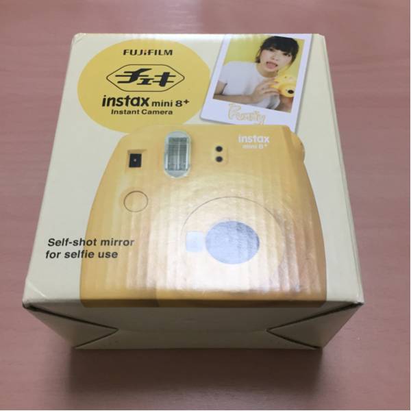 FUJIFILM チェキ instax mini 8+ プラス イエロー honey