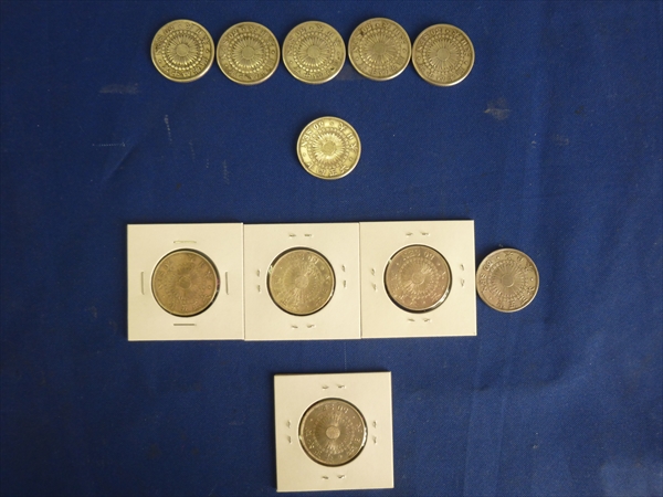 古銭 旭日 50銭 銀貨 明治40年 大正4年 5 6 五十銭