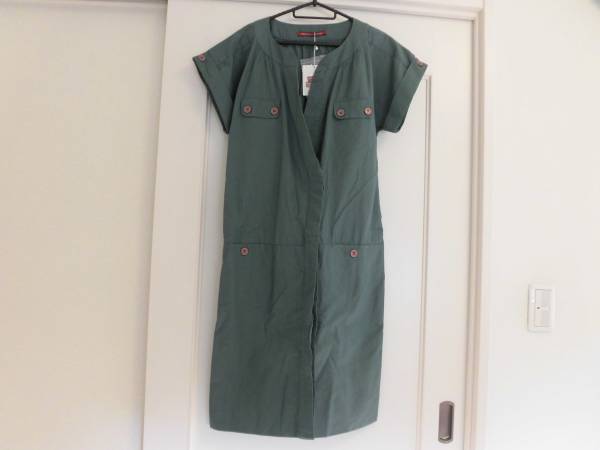COMPTOIR DES COTONNIERS★グリーン大きいワンピース★新品42