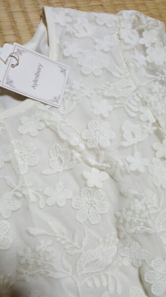 新品です♪レースと二重になったカットソーL♪アリスバーリー