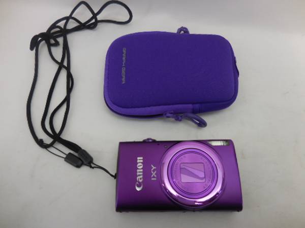 【動作確認済】デジカメ Canon キャノン IXY 600F パープル