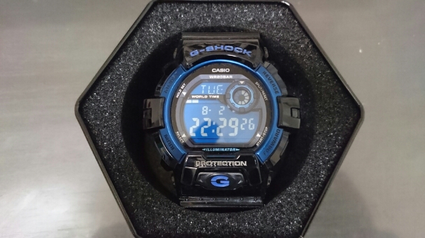 G-SHOCK G-8900-A-1/ブラック×ブルー