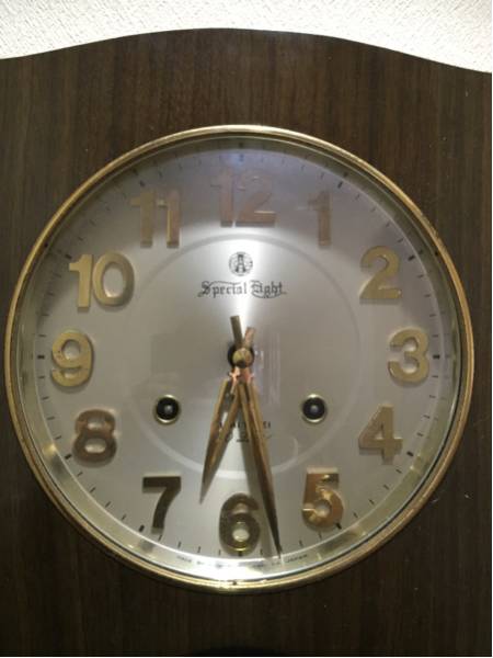 ビンテージ古時計 完動品 アイチ時計 柱時計 掛時計 アクセス