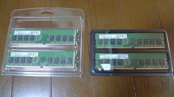 DELL XPS8900 外し 4GB 1Rx8 PC4-2133P-UA1-11 ４枚　中古！　　