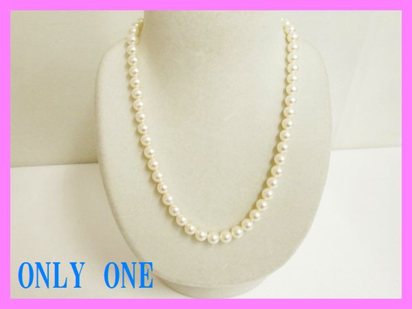美品 真珠 8mm ネックレス パール ケース付 フォーマル 参10万円