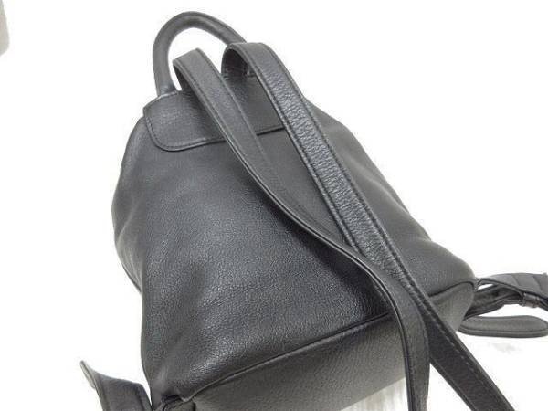 ヒロフ リュックサック 鞄 レザー ブラック