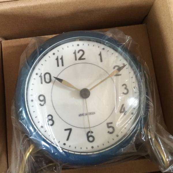 限定ブルー STATION TABLE CLOCK アルネ ヤコブセン 時計 ラスト