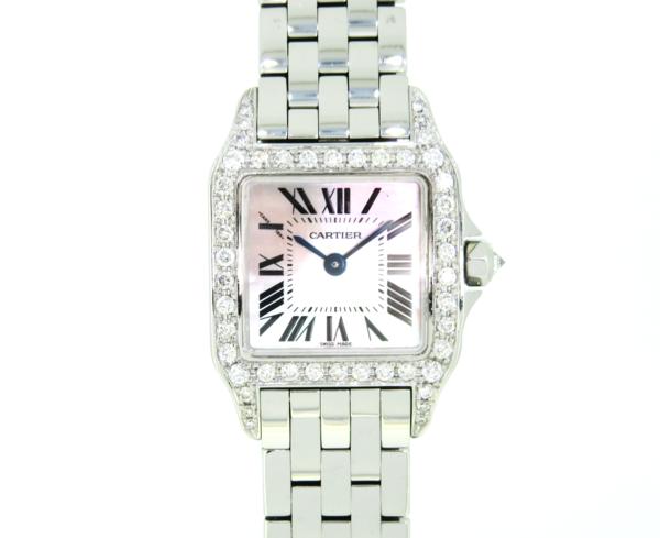1円～ カルティエ サントスドゥモワゼル SM ダイヤモンドベゼル