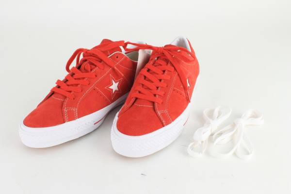 レア 人気 コンバース ワンスター スケート スウェード 赤 28cm