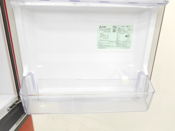 三菱 MR-C37EY-R イタリアンレッド 冷蔵庫 370L 楽直 K1986770(300 