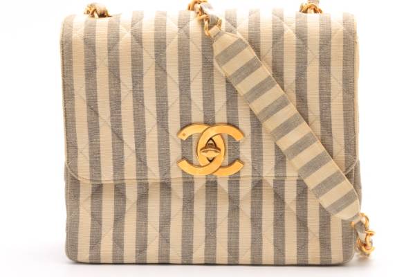 CHANEL シャネル マトラッセストライプチェーンショルダーバッグ