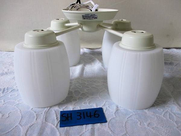 コイズミシャンデリア 希少・美品 コイズミ 花びらシャンデリア 4灯 