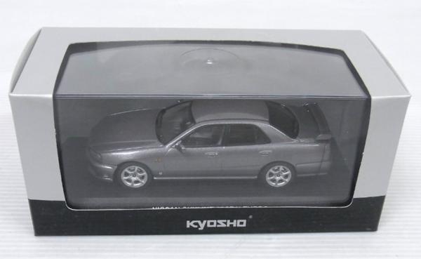 京商 1/43 日産 スカイライン 25GT-X TURBO 1998 シルバー【02