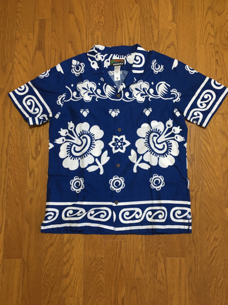 pataloha パタロハ ジェリーロペス パタロハ アロハシャツ M ネイビー
