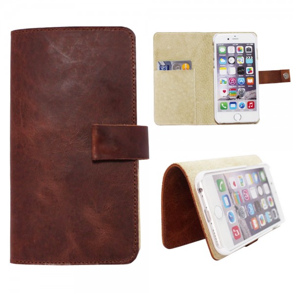 栃木レザー◆Galaxy S7 edge SC-02H用手帳型スマホケース◆焦茶_1