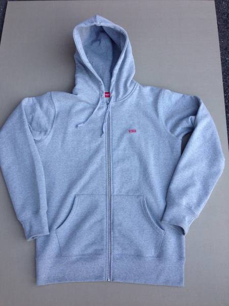 納品書付 Supreme Small Box Zip Up Hooded Sweatshirt グレーM