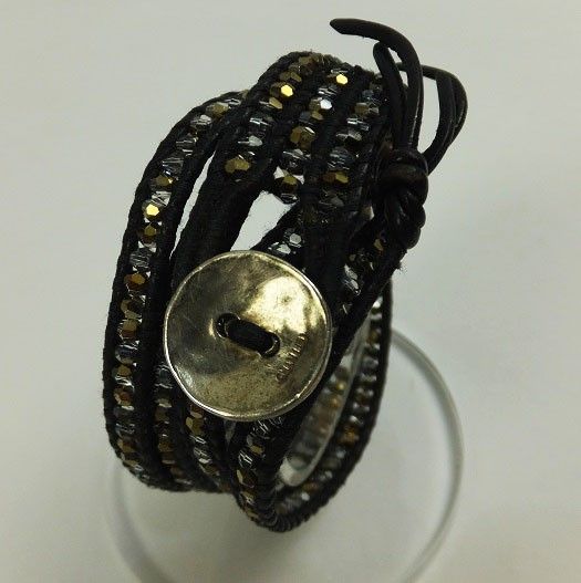 チャンルー CHAN LUU 黒 2連 ラップ ブレス R47511 LUU CHAN 