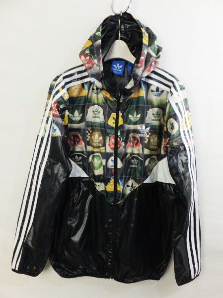 adidas アディダス スニーカー柄 ウインド ブレーカー 0 Q00604