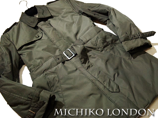 メンズ[ミチコロンドン]シャンブレー ダウント レンチコート M