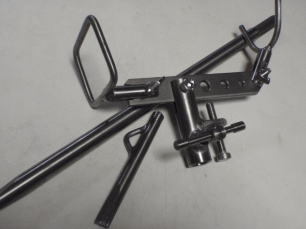 チタン製竿受け3点セット　64シャフト　ハーケン　石鯛