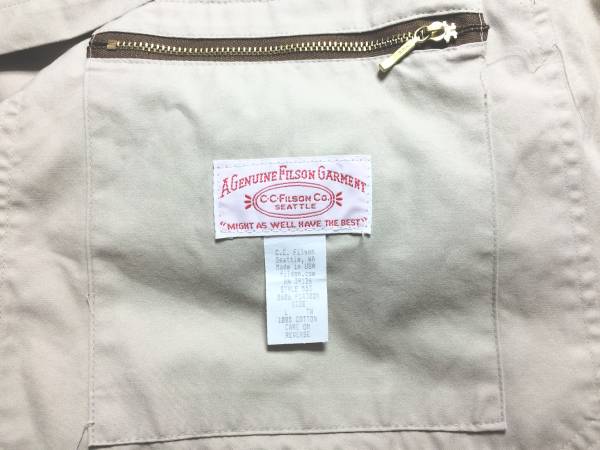 FILSON フィルソン コットンサファリJKT MADE IN USA スポーツ