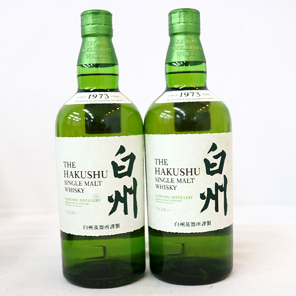 ★古酒1円～ 2本/SUNTORY（サントリー） 白州 1973 T6H0249~
