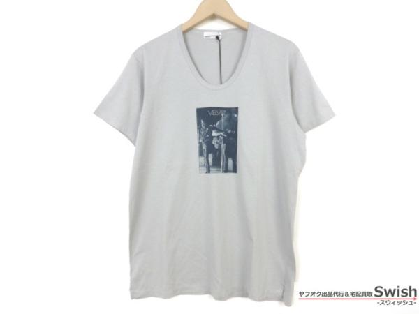 Z177■LADMUSICIAN■新品 VELVET フォトTシャツ 44灰■