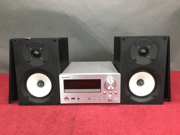 CR-555 ONKYO D-55EX スピーカー　レシーバー　コンポ ONKYO CR-555 CDレシーバー+スピーカー◇現状品 美品 ONKYO オンキョー