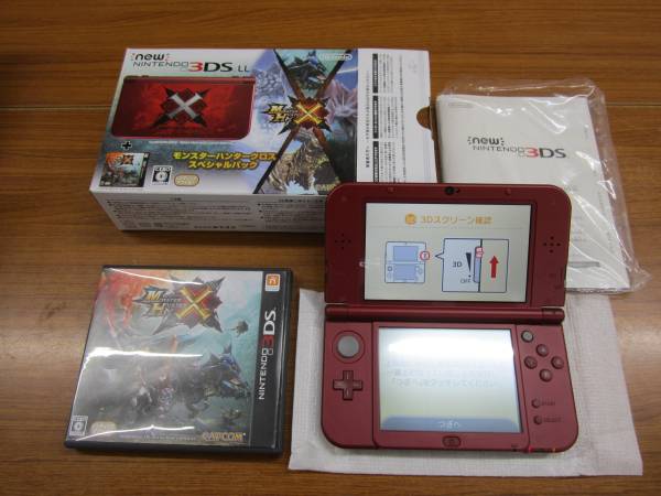 gr592 New 3DSLL本体 モンハンクロススペシャルパック 中古品 gr592 New 3DSLL本体 モンハンクロススペシャルパック 中古品