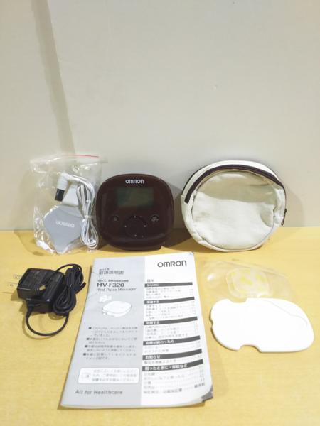 美品 OMURON/オムロン 温熱低周波治療器 HV-F320-BW ブラウン