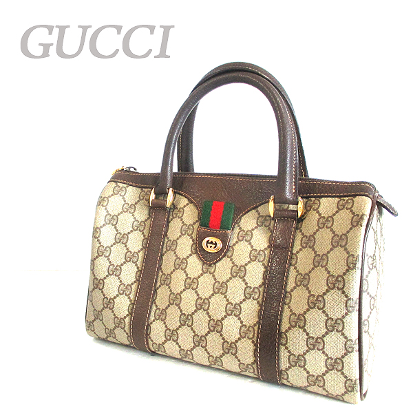 GUCCI グッチ ボストン型 ハンドバッグ 40.02.006 GG 北βW