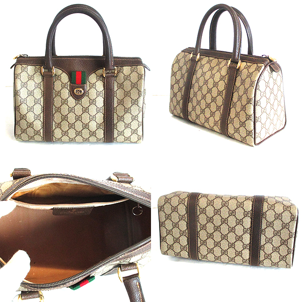 GUCCI グッチ ボストン型 ハンドバッグ 40.02.006 GG 北βW