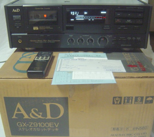 A&D【カセットデッキ】GX-Z9100EV 1990年頃☆ジャンク扱い☆