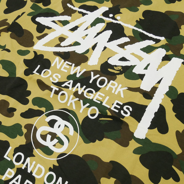 STUSSY ステューシー A BATHING APE 30周年記念Tシャツ