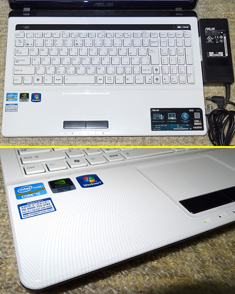 ASUS K53SD ノートPC Core i5 GeForce Windows7 USB3.0 美品