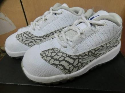 全国無料，SALE ナイキNIKE2015年製キッズ限定エアジョーダンⅩⅠAIR JORDAN 11 RETRO LOW IE 'COBALT' BTコバルト白セメントレザー14.0㎝US8C 同様箱付(24.0cm以下)｜売買されたオークション情報、yahooの商品情報を 24.0cm以下