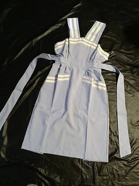 新品★JAL 日本航空★ CA機内サービス用★エプロン ★七代目