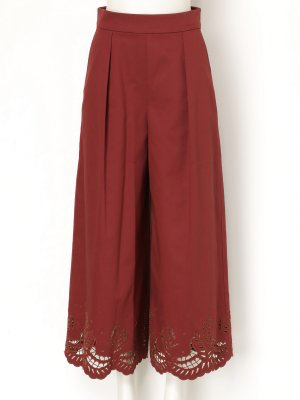 ビューティフルピープル ガウチョパンツ 新品 テラコッタ色 36